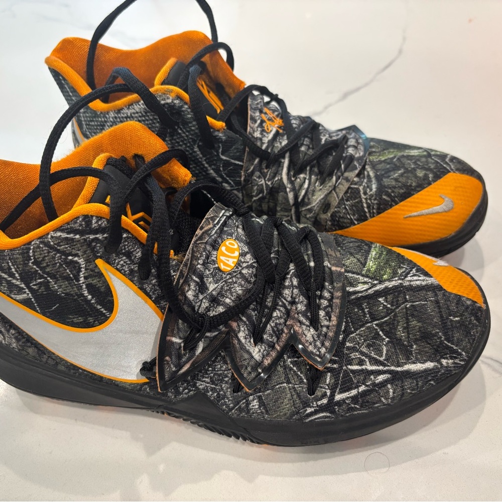 Nike Kyrie 5 ‘Have a Nike Day’ Camo/Orange Basketball Shoes